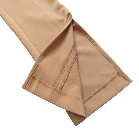 Jason Wu Camel Tan Pants XS Side Slits Boot Cut High Rise Stretch Careerwear - Picture 9 of 11